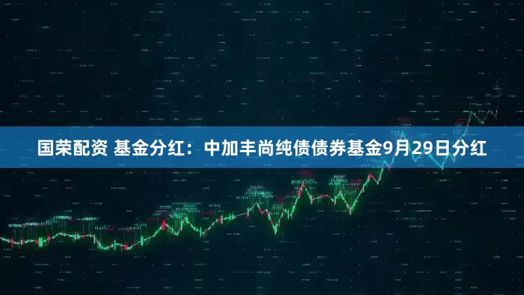 国荣配资 基金分红：中加丰尚纯债债券基金9月29日分红